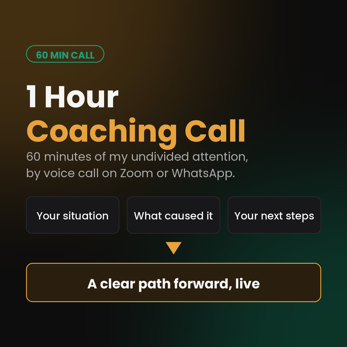 1 Hour Coaching Call