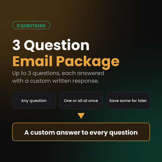 3 Question Email Coaching Package